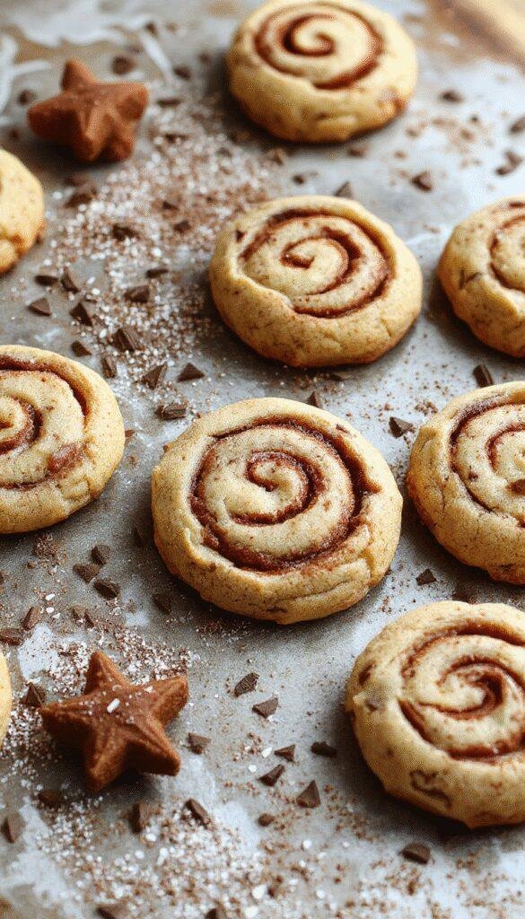 A plate of freshly baked Cinnamon Swirl Cookies with golden-brown edges, showcasing their swirled cinnamon filling and soft texture.