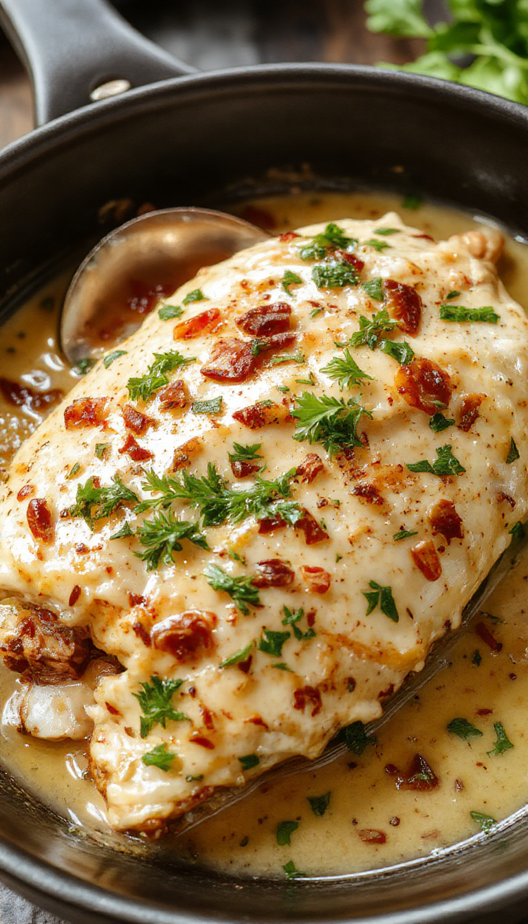 A plate of juicy Cajun herb chicken garnished with fresh herbs and spices, served alongside colorful vegetables