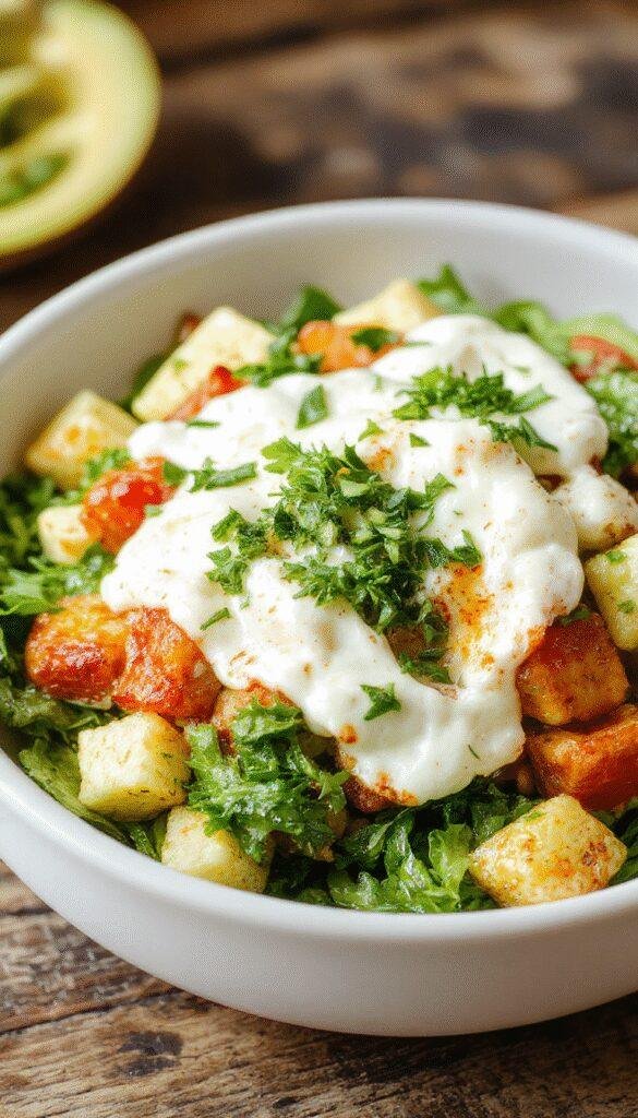 Colorful Greek gyro bowls featuring creamy feta tzatziki sauce, fresh vegetables, pita bread, and seasoned meat arranged appetizingly.