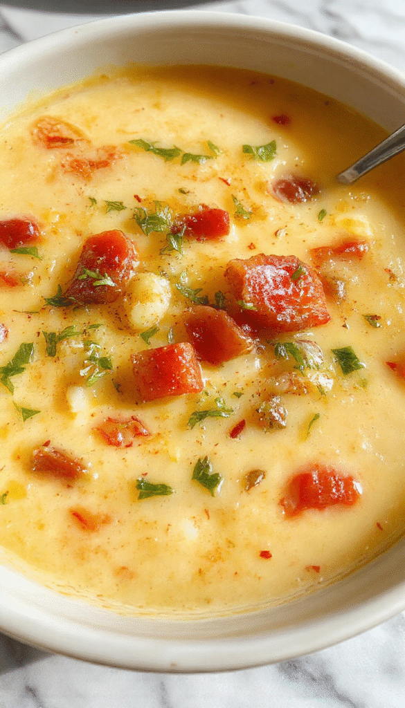 A vibrant bowl of Italian Penicillin Soup featuring a rich golden broth with colorful vegetables, tender chicken pieces, and fresh herbs, garnished with a drizzle of olive oil and grated cheese, styled in a rustic ceramic bowl on a wooden table.